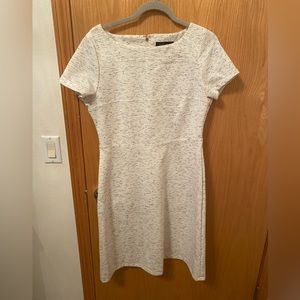 Ivanka trump size 14 white with black accents dress